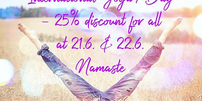 Mezinárodní den jógy -25% SLEVA!
