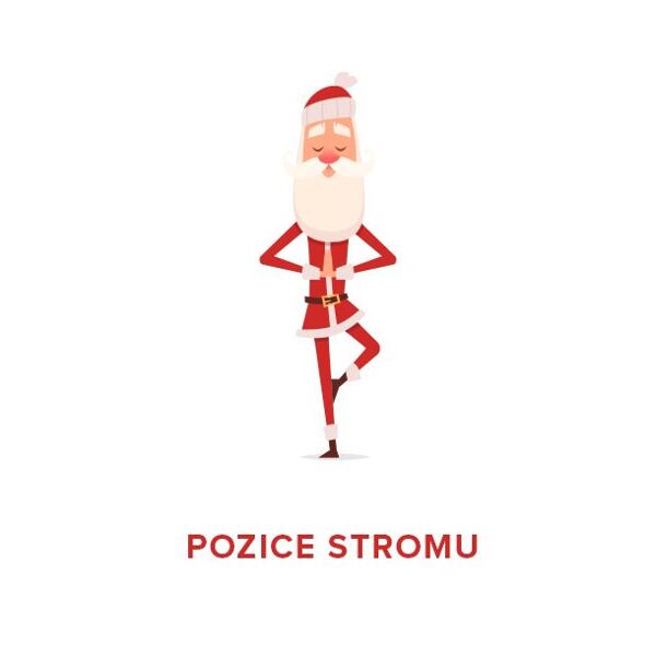 jógou proti předvánočnímu stresu – pozice stromu