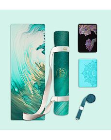 Set na jógu s designovou jogamatkou AQUA