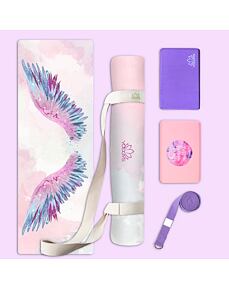 Set na jógu s profi jógamatkou OPEN YOUR WINGS