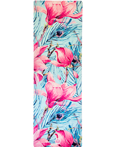 YOGGYS [FANTASY] barevná designová jógová podložka s květinovým motivem 
