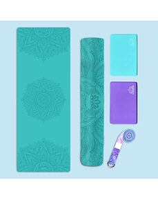 Set na jógu s basic jógamatkou MANDALA AZURE
