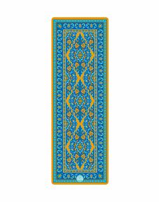 jógový koberec, designová jógová podložka, podložka na jógu modrá, orientální vzor BEIRUT STREETS