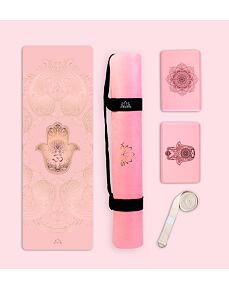 Set na jógu s designovou jogamatkou HAMSA LOVE
