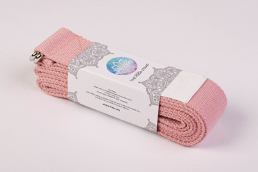 YOGGYS - STRETCHING STRAP jógový popruh [PUDROVÁ]