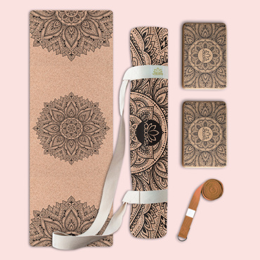 Set na jógu s korkovou jógamatkou INFINITY NATURAL