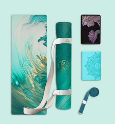 Set na jógu s profi jógamatkou AQUA
