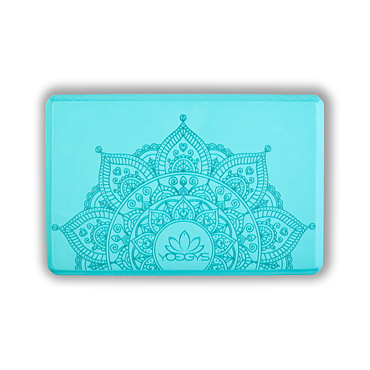YOGGYS - designová jógová cihlička, zelená [MANDALA]