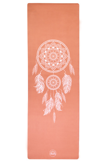 YOGGYS [DREAMCATCHER] zlatá designová jógová podložka, lapač snů