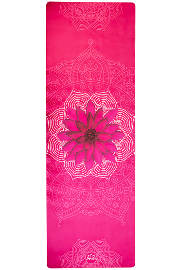 YOGGYS [LOTUS MEDITATION] růžová designová jógová podložka s mandalou 