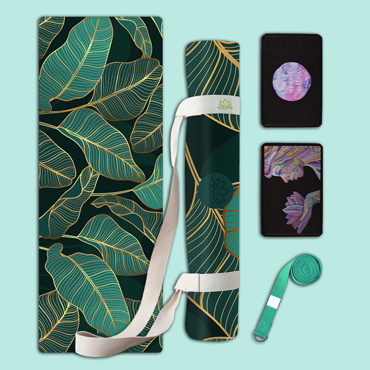 Set na jógu s designovou jógamatkou EMERALD