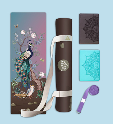 Set na jógu s designovou jogamatkou CHINOISERIE