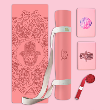 Set na jógu s profi jógamatkou HAMSA ROSE