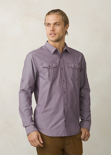 prAna Ascension košile, dark plum, pánská košile