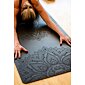 YOGGYS ALL YOGA MAT [MANDALA BLACK] neklouzavá profesionální podložka na jógu černá s mandalou