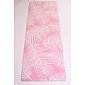 YOGGYS [PINK TROPICAL] růžová designová jógová podložka s tropickým motivem