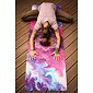 YOGGYS [MANDALAMOTION] růžová/fialová designová jógová podložka s mandalou