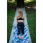 YOGGYS [TROPICAL ISLAND] barevná designová jógová podložka s tropickým motivem 