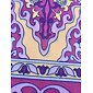 jógová podložka, jógový koberec, designová podložka na jógu ARABIAN NIGHTS vínová, fialová, orientální