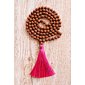 YOGGYS meditační mala - světlá rudraksha PINK