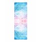 YOGGYS OUTLET [ILLUMINATION] růžová/modrá designová jógová podložka s mikrovláknem a mandalou