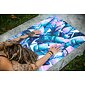 YOGGYS [TROPICAL ISLAND] barevná designová jógová podložka s tropickým motivem 