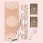 Set na jógu s korkovou jógamatkou INFINITY NATURAL WHITE