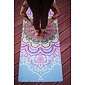 YOGGYS [SUCCULENT MANDALA] zelená designová jógová podložka s mandalou