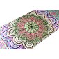 YOGGYS [SUCCULENT MANDALA] zelená designová jógová podložka s mandalou