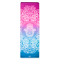 YOGGYS OUTLET [HAMSA SPIRITUAL] tyrkysová/fialová designová jógová podložka s hamsou 