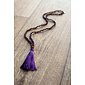 YOGGYS meditační mala - angelit a rudrakša PURPLE