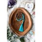YOGGYS meditační mala - akvamarín a rudraksha